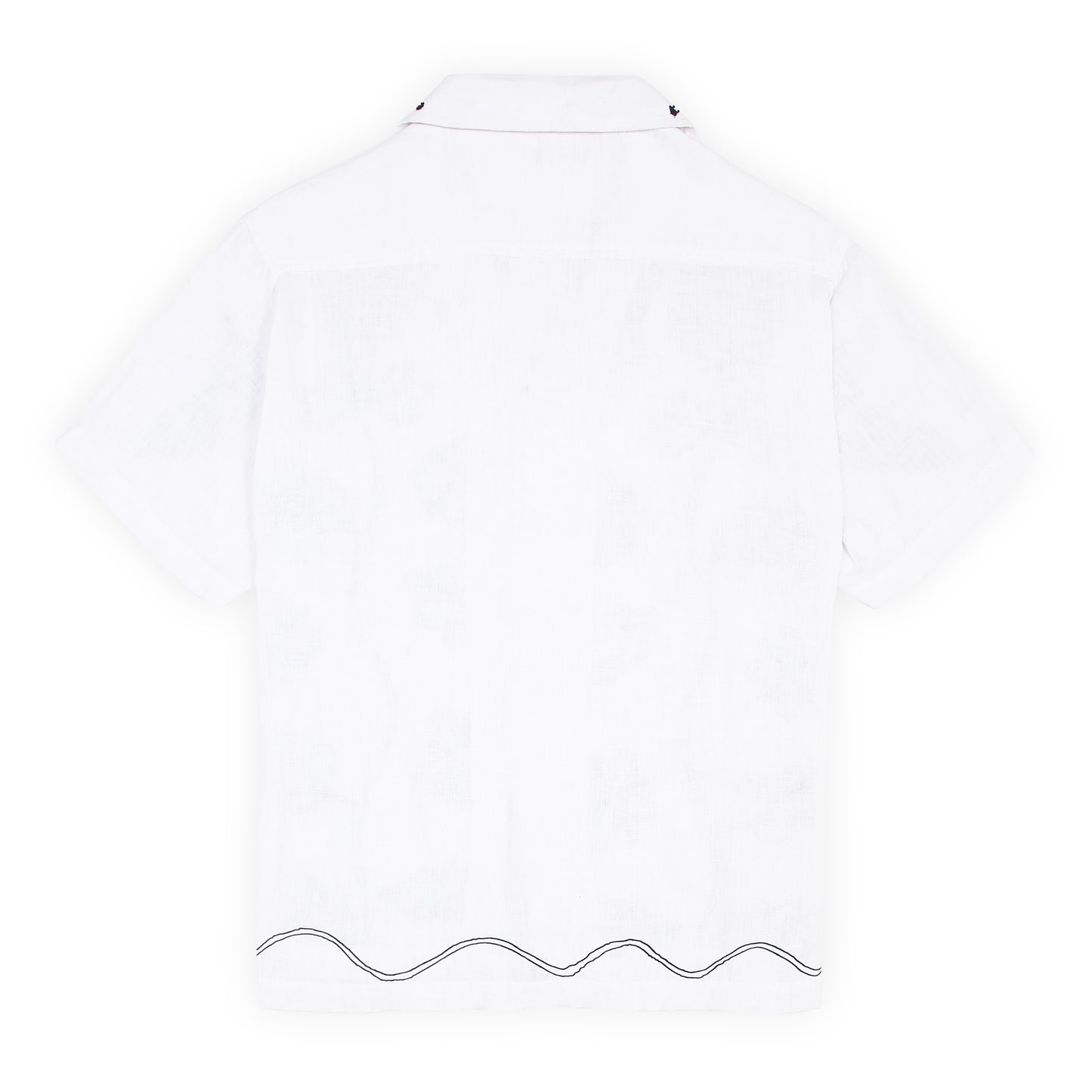 CORDING LEAF SS LINEN SHIRT