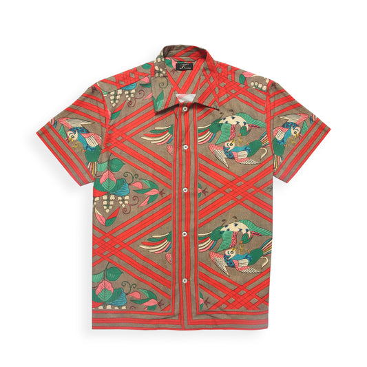 CRIMSON AVIARY SHIRT